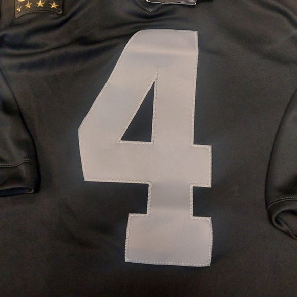 Nike Las Vegas Raiders Jersey Mens Size XXL Field Black Silver Derek Carr #4 - Picture 2 of 9